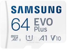 Карта памяти Samsung EVO Plus MicroSDXC 64GB + адаптер (MB-MC64KA/EU)