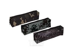 Пенал мягкий прямоугольный 200х70х35 "Camouflage", текстильный с рисунком, ассорти 3 дизайна Attomex 7025407