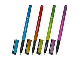 Ручка шариковая SOFT TOUCH GRIP "GRADE NEON", 0,7 мм, синяя, мягкое покрытие, ассорти Brauberg 143710