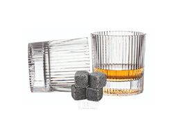 Набор бокалов для виски с охлаждающими камнями Makkua Whisky Set IceRib (WSI03)