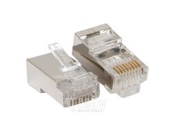 Коннектор RJ-45 TERACOM PRO экранированный 8P8C 30мкд Cat.6 (упак.20шт) EKF TRP-PLUG-6FTP-20