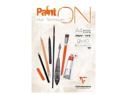 Блок-склейка "PaintOn" А4, 250г/м2, 40л. Clairefontaine 96537C