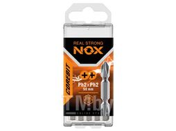 Двухсторонняя бита 1/4" Ph2xPh2; 50мм (10шт./кор.) Nox 341702