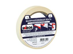 Малярная клейкая лента 19мм х 40м, белая Unibob 37959