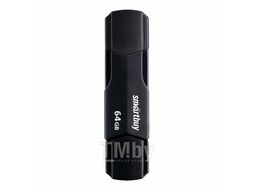 Карта памяти USB (флэш-накопитель) 64Gb Clue Black USB 2.0 Flash Drive с колпачком, черная SmartBuy SB64GBCLU-K