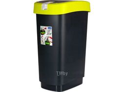 Контейнер для мусора 50 l TWIST лайм Rotho 1754505070