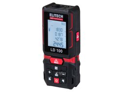 Дальномер лазерный LD100 (HD, 100 м, ± 2 мм/м, 2хAAA Ni-MH, Коробка) ELITECH 204771