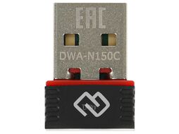 Сетевой адаптер WiFi Digma DWA-N150C N150 USB 2.0 (ант.внутр.) 1 ант.