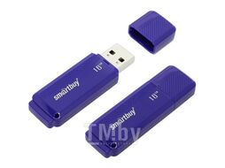 Карта памяти USB (флэш-накопитель) 16Gb Dock USB 2.0 с колпачком, синяя SmartBuy SB16GBDK-B