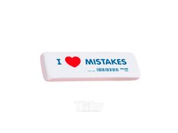 Ластик "I love mistakes", белый