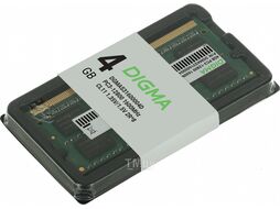 Память DDR3 4Gb 1600MHz Digma DGMAS31600004D RTL PC3-12800 CL11 SO-DIMM 204-pin 1.5В dual rank