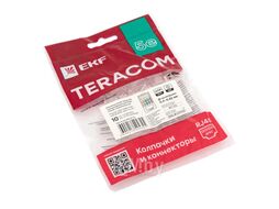 Коннектор RJ-45 TERACOM неэкранированный 8P8C Cat.5E универсальный (упак.10шт) EKF TRC-PLUG-5EUTP-10