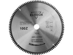 Диск пильный 305x2.0х30 мм Z100 по алюминию (1820.117000) ELITECH 195632