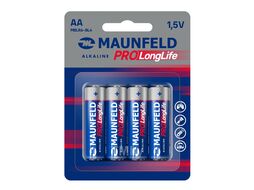 Батарейки MAUNFELD PRO Long Life Alkaline AA (LR6) MBLR6-BL4, блистер 4 шт