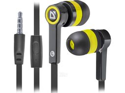 Гарнитура PULSE 420 BLACK/YELLOW Гарнитура для смартфонов Pulse 420 черный + желтый, вставки Defender 63421