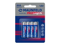 Батарейки MAUNFELD PRO Long Life Alkaline ААА(LR03) MBLR03-BL4, блистер 4 шт