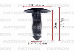 Клипса пластмассовая GM применяемость: багажник, кузов - уплотнитель PATRON P37-0428