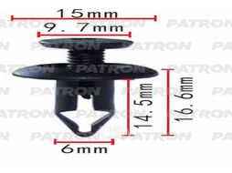 Клипса пластмассовая Mitsubishi применяемость: подкрылок PATRON P37-0492