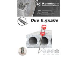 Сверло-бур по бетону SDS+ 6,5х260мм Rennbohr Duo 686526