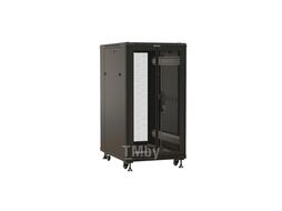 Шкаф коммутационный Hyperline (TTBR-1866-DD-RAL9004) напольный 18U 600x600мм пер.дв.перфор.2ств. задн.дв.перфор. 1000кг черный 510мм 53.8кг 988мм IP20 сталь