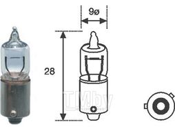 Лампа накаливания H6W 12V MAGNETI MARELLI 2701100000