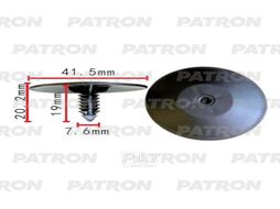 Клипса пластмассовая GM Применяемость: Клипса фиксатор утеплитель капота PATRON P37-2135