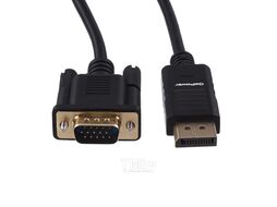 Кабель DISPLAYPORT-VGA 1.8M BLACK GOPOWER 00-00027497