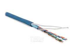 Кабель информационный Hyperline FUTP4-C5E-P26-IN-LSZH-BL-100 кат.5E F/UTP 4X2X26AWG LSZH внутренний 100м синий