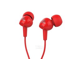 Наушники JBL C100SIU Red, внутриканальные