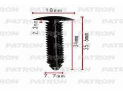 Клипса пластмассовая Ford применяемость: подкрылок, крылья, багажник PATRON P37-0042