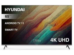 Телевизор LED Hyundai 65" H-LED65BU7006 Android TV Frameless черный/серебристый 4K Ultra HD 60Hz DVB-T DVB-T2 DVB-C DVB-S DVB-S2 USB WiFi Smart TV