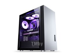 Корпус JONSBO U6 Silver без БП, боковые панели из закаленного стекла, mini-ITX, micro-ATX, ATX, серебристый