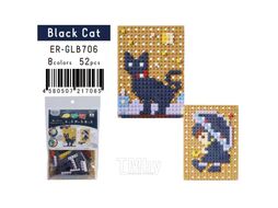 Ластик "KESHI-BLO Dot Art Kit Black Cat", блистер IWAKO ER-GLB706