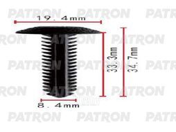 Клипса пластмассовая GM применяемость: внутренняя отделка PATRON P37-1838