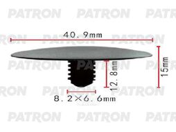 Клипса пластмассовая GM применяемость: капот PATRON P37-1740