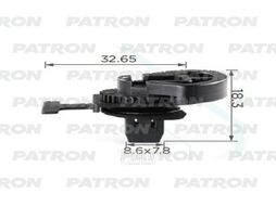 Клипса пластмассовая Mitsubishi применяемость: прокладка лобового стекла PATRON P37-2347