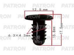 Клипса пластмассовая NISSAN применяемость: обшивка салона PATRON P37-1943