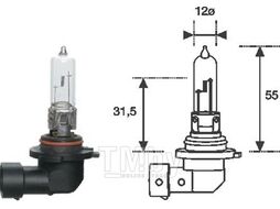 Лампа галогеновая HB3 12V MAGNETI MARELLI 2577200000