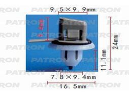 Клипса пластмассовая Lexus, Toyota применяемость: кузов - молдинг PATRON P37-0626