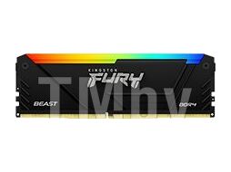 Оперативная память Kingston 16GB DDR4 2666MHz DIMM FURY Beast Black RGB PnP KF426C16BB2AK2/16 kit 2x8Gb, CL16, 288-pin Non-ECC