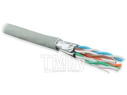 Кабель информационный Hyperline UFTP4-C6-S23-IN-LSZH-GY-500 кат.6 U/FTP 4X2X23AWG LSZH внутренний 500м серый