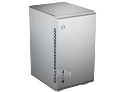 Корпус JONSBO U3 Silver без БП, mini-ITX, micro-ATX, серебристый