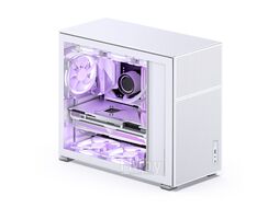 Корпус JONSBO D41 MESH White без БП, боковая панель из закаленного стекла, mini-ITX, micro-ATX, ATX, белый