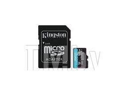 Флеш карта microSDXC 512Gb Class10 Kingston SDCG3/512GB Canvas Go! Plus + adapter