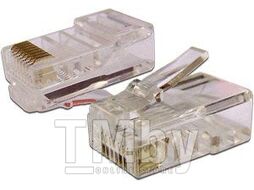 Коннектор RJ45 STP 8P8C, универсальный, для толстого кабеля, cat.6, 100 шт. Lanmaster TWT-PL45/S-8P8C-6T