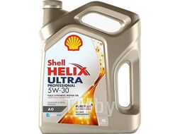 Масло моторное синтетическое 5л - API SN, ACEA C3, GM dexos2, Opel OV 040 1547- D30 SHELL SHELL 5W30 HELIX ULTRA PROFESSIONAL AG/5