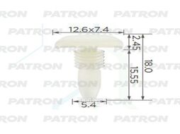 Клипса пластмассовая FORD Применяется для крепленияуплотнителя дверей PATRON P37-2375