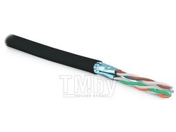 Кабель информационный Hyperline UFTP4-C6-S23-OUT-LSZH-BK-500 кат.6 U/FTP 4X2X23AWG LSZH внешний 500м черный