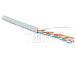 Кабель информационный Hyperline UUTP4-C5E-S24-IN-LSZH-GY-100 кат.5E U/UTP 4X2X24AWG LSZH внутренний 100м серый