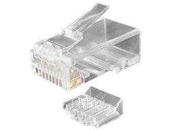 Коннектор Hyperline (PLUG-8P8C-UV-C6-100) UTP кат.6 RJ45 прозрачный (100шт)